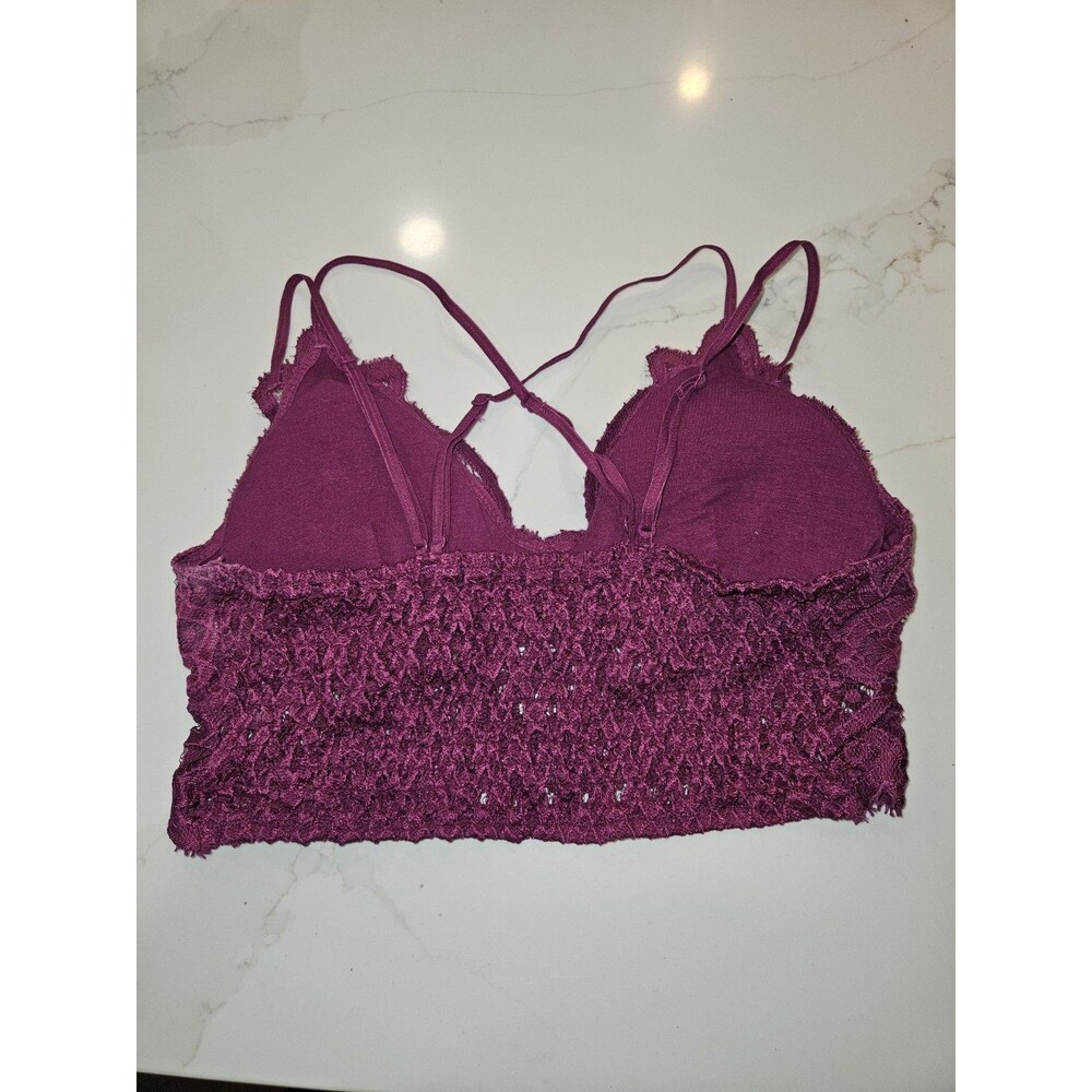 Anemone Women's Bralett Bra Size L, wince Colored Lace With Adjustable Straps - Picture 2 of 3